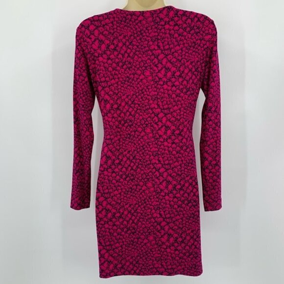 DVF Diane von Furstenberg Reina Dotted Snake tunic dress pink python shift new 4 - Picture 3 of 5